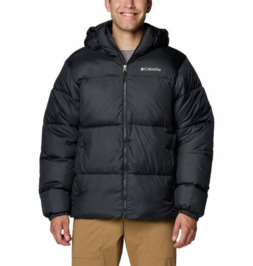 Columbia Winterjacke Puffect II Hooded (Thermarator Isolierung, wasserdicht) schwarz Herren
